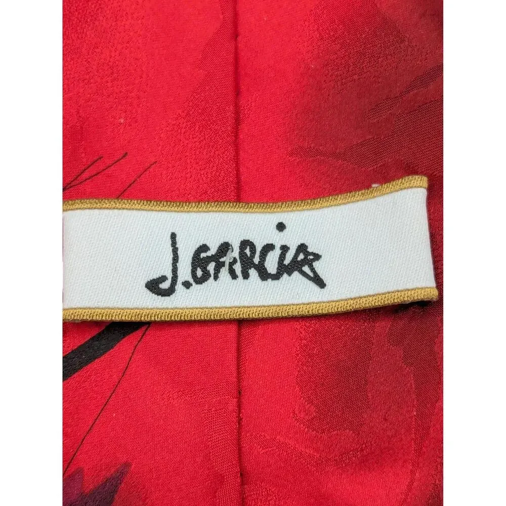 Jerry Garcia Silk Tie Collection Forty One Abstract Design 59‎ x 3.5 Red